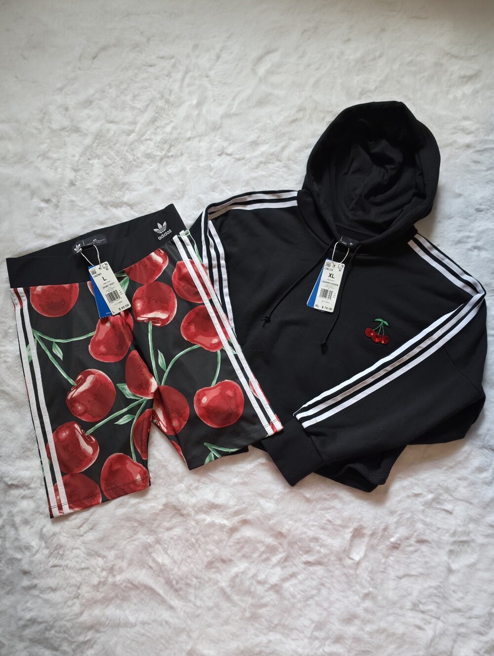 NWT Adidas x HER Studio London Cherry Hoodie & Short Tights - Picture 7 of 7